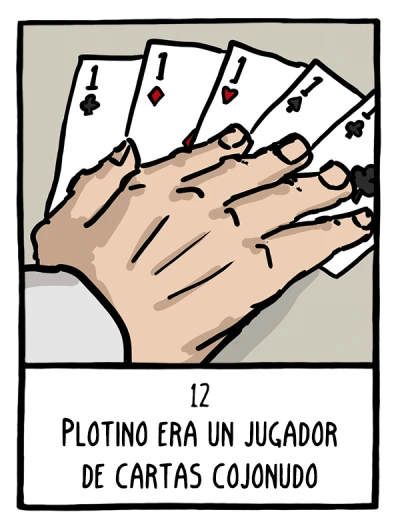 Plotino era un jugador de cartas cojonudo - Cómics Existenciales
