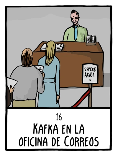 Kafka en la oficina de Correos - Cómics Existenciales