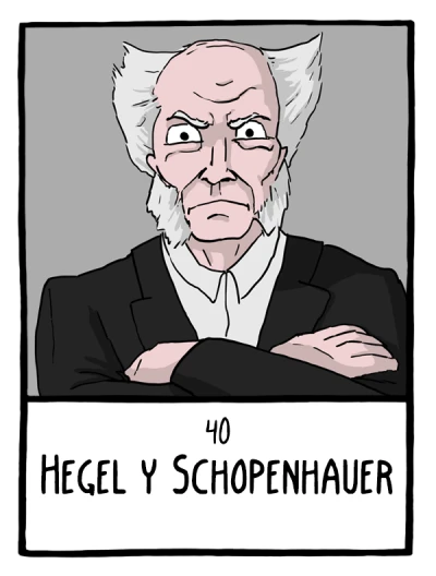 Hegel y Schopenhauer - Cómics Existenciales