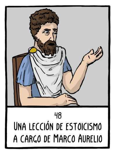 Una lección de estoicismo a cargo de Marco Aurelio - Cómics Existenciales