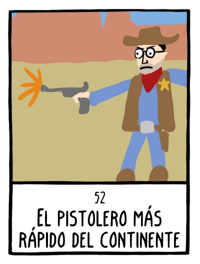 El pistolero más rápido del continente - Cómics Existenciales