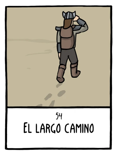 El largo camino - Cómics Existenciales