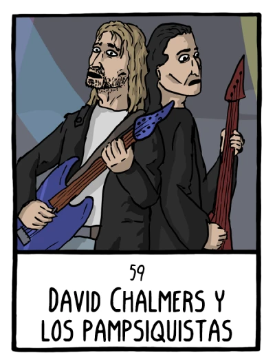 David Chalmers y los pampsiquistas - Cómics Existenciales