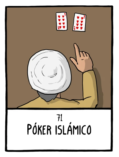 Póker islámico - Cómics Existenciales