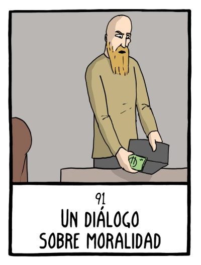 Un diálogo sobre moralidad - Cómics Existenciales