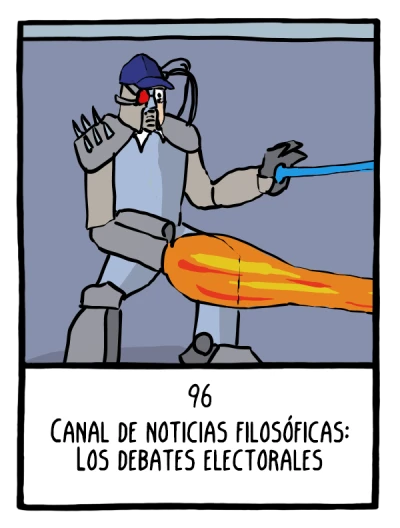 Canal de noticias filosóficas: Los debates electorales - Cómics Existenciales