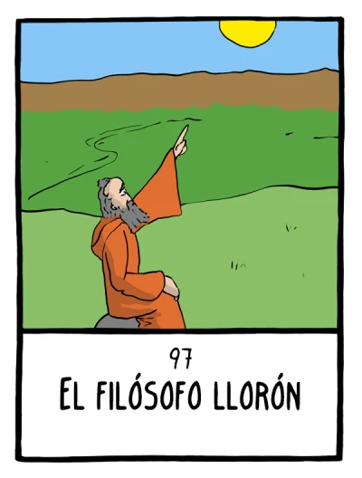 El filósofo llorón - Cómics Existenciales