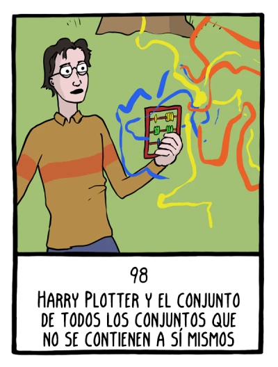 Harry Plotter y el conjunto de todos los conjuntos que no se contienen a sí mismos - Cómics Existenciales