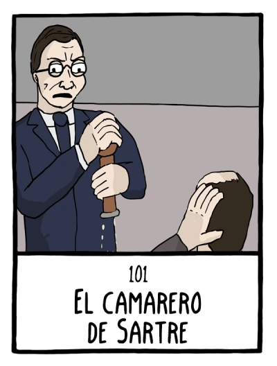 El camarero de Sartre - Cómics Existenciales