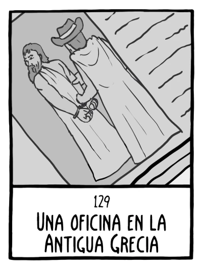 Una oficina en la Antigua Grecia - Cómics Existenciales