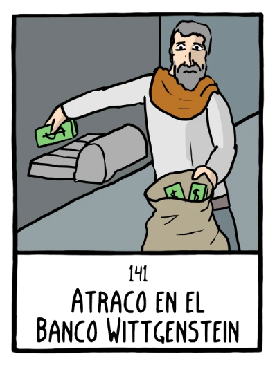 Atraco en el Banco Wittgenstein - Cómics Existenciales
