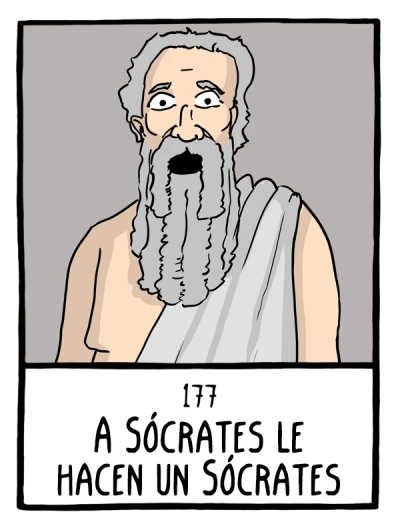 A Sócrates le hacen un Sócrates - Cómics Existenciales