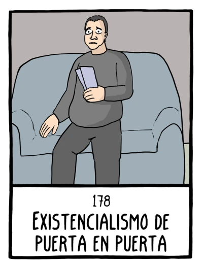 Existencialismo de puerta en puerta - Cómics Existenciales