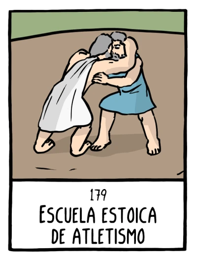 Escuela estoica de atletismo - Cómics Existenciales