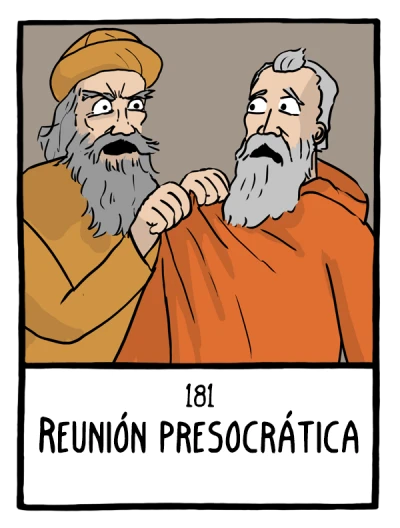 Reunión presocrática - Cómics Existenciales