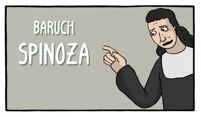 Baruch Spinoza - Cómics Existenciales