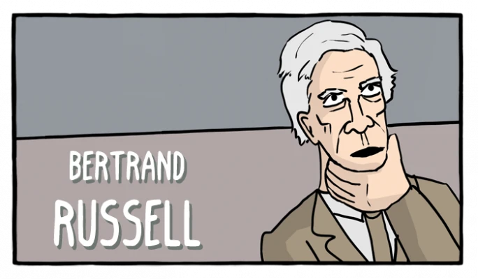 Bertrand Russell - Cómics Existenciales