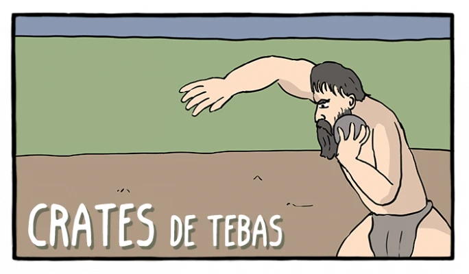 Crates de Tebas - Cómics Existenciales