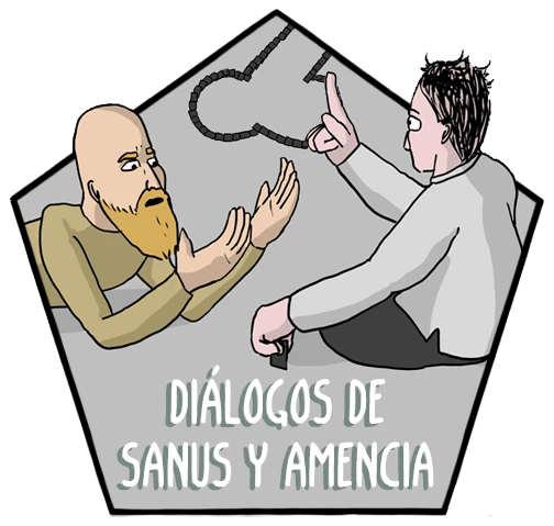 Diálogos de Sanus y Amencia - Cómics Existenciales