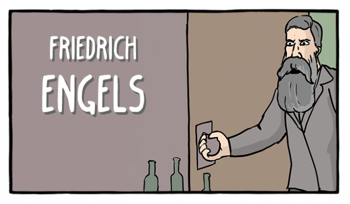 Friedrich Engels - Cómics Existenciales