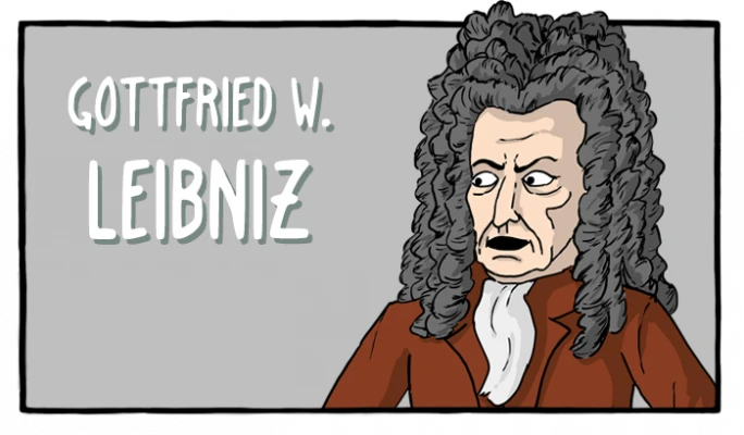 Gottfried Leibniz - Cómics Existenciales