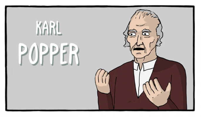 Karl Popper - Cómics Existenciales