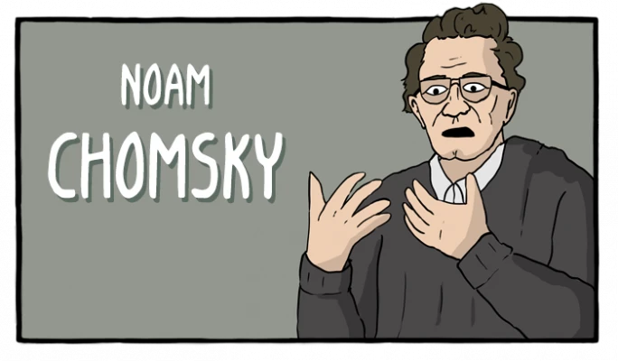 Noam Chomsky - Cómics Existenciales