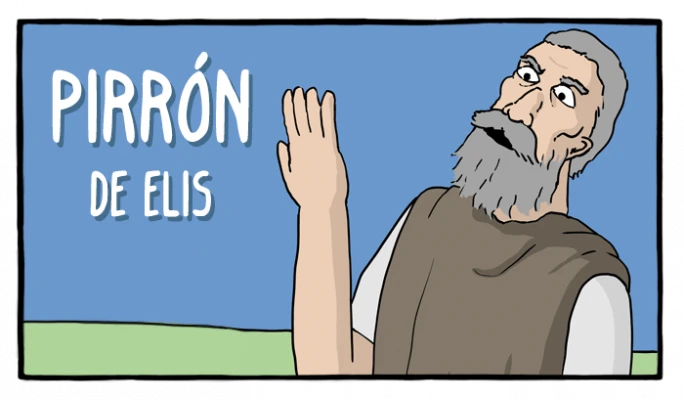 Pirrón de Elis - Cómics Existenciales