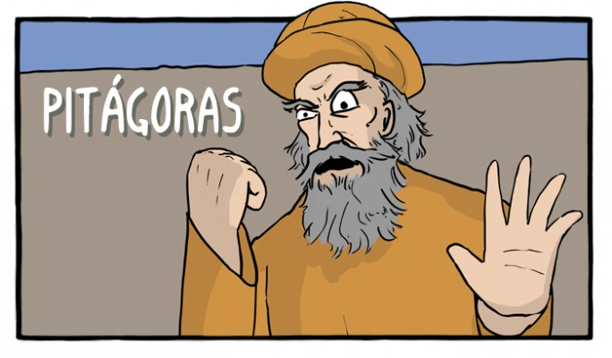 Pitágoras - Cómics Existenciales