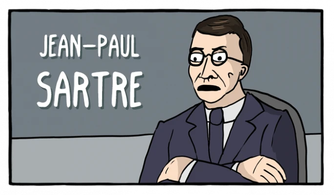 Jean-Paul Sartre - Cómics Existenciales