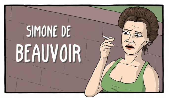 Simone de Beauvoir - Cómics Existenciales